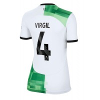 Liverpool Virgil van Dijk #4 Bortedrakt Dame 2023-24 Kortermet